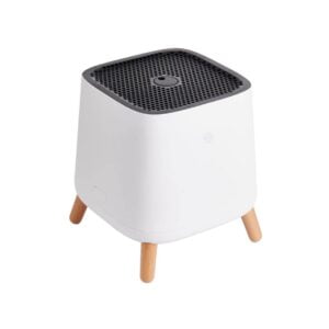sqair air purifier on white background