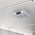 strato ceiling air purifier mounted to a ceiling