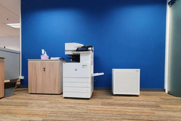 blast mini air purifier in an office