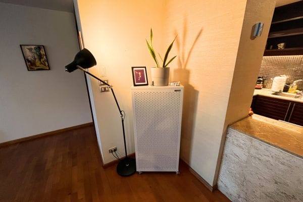the blast air purifier in a cozy living room
