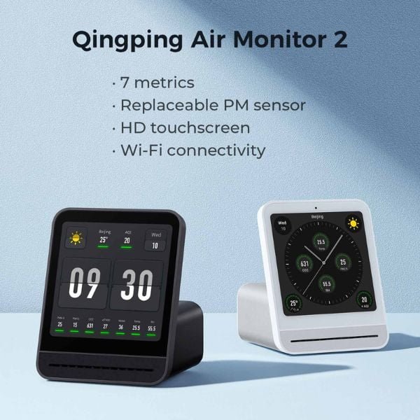 Qingping Pro+ Air Quality Monitor (PM2.5, CO2, TVOCs) - Image 2