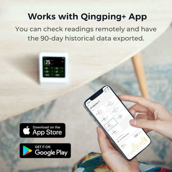 Qingping Pro+ Air Quality Monitor (PM2.5, CO2, TVOCs) - Image 7