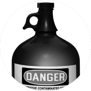 a bottle of formaldehyde