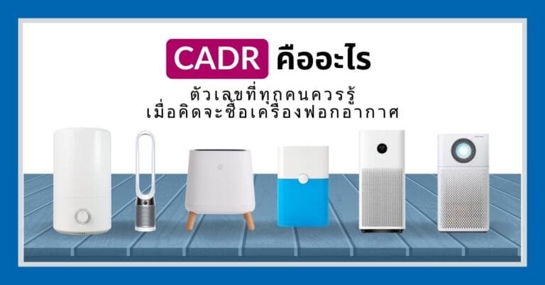 หน้าปกบทความ CADR คือ