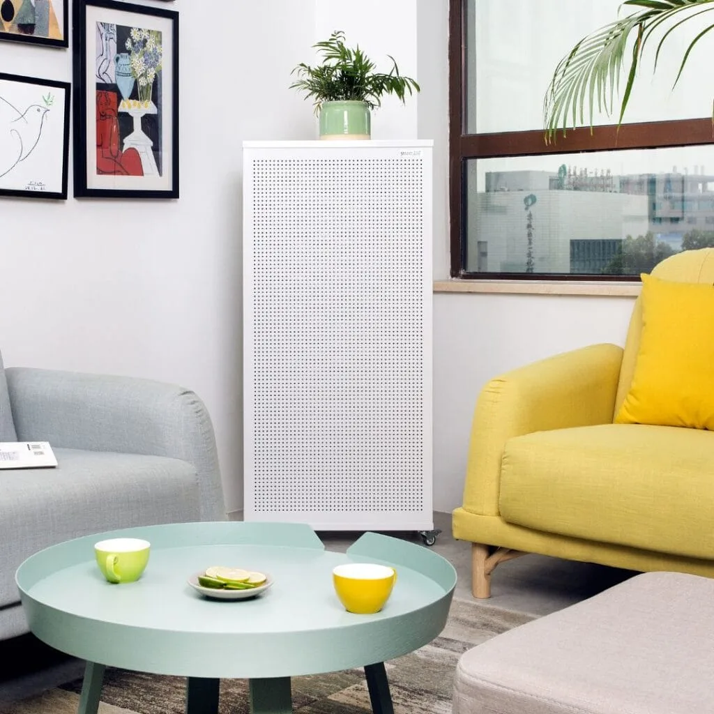 Blast air purifier in a living room Blast air purifier in a living room