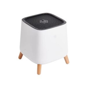 sqair air purifier on white background