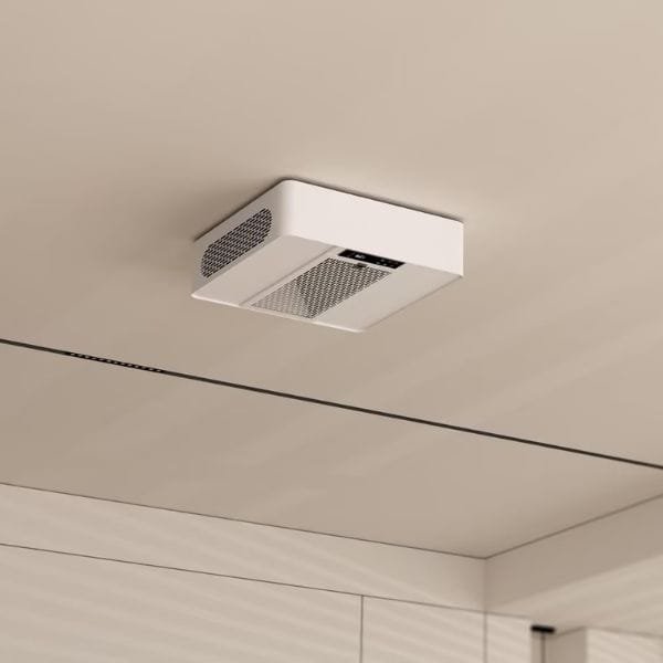 strato ceiling air purifier mounted to a ceiling