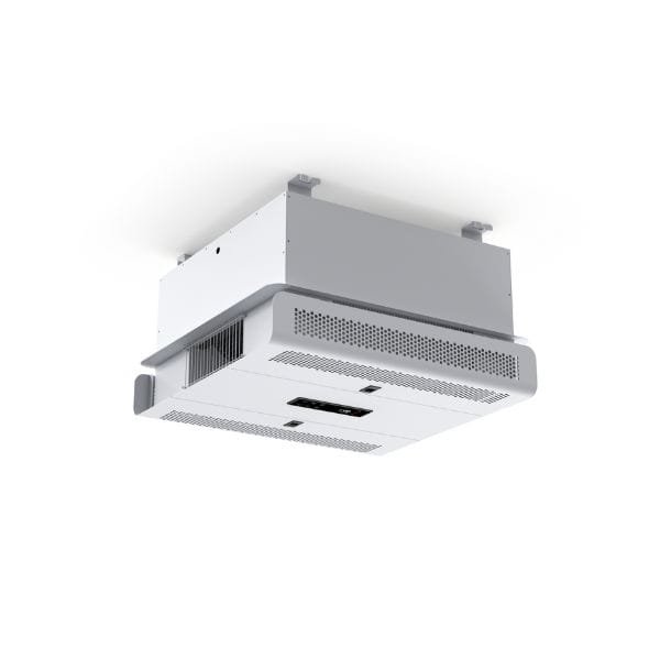 strato max ceiling air purifier on white background