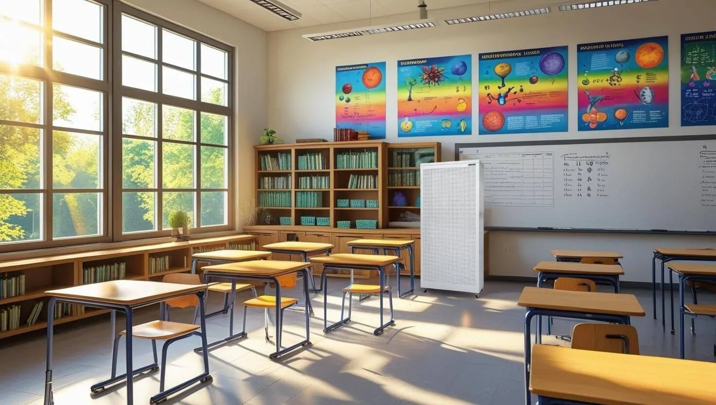 Blast in a classroom