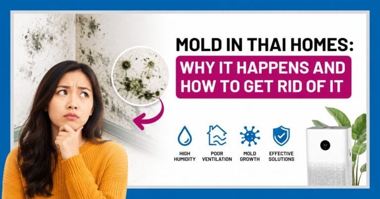 woman standing in front of a wall with mold